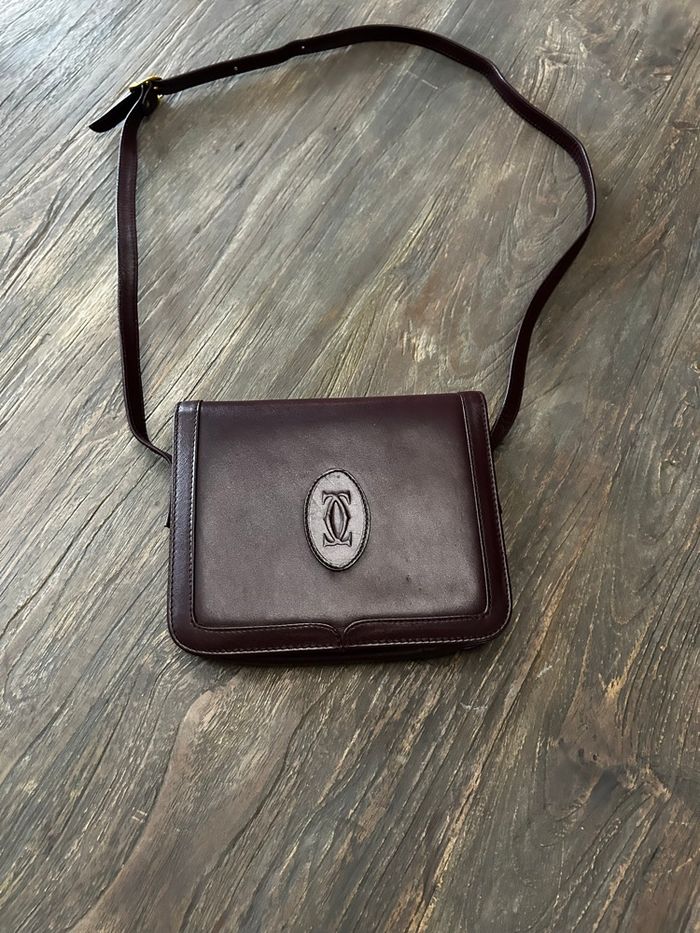 Sac à main bandoulière cartier vintage - photo numéro 2