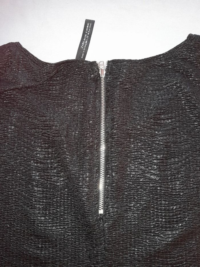 Joli haut effet blousant et crocodile zara - photo numéro 3