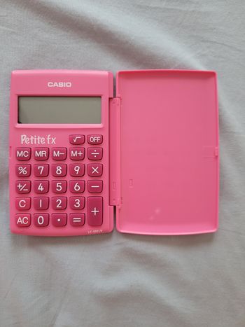 Calculatrice Casio petite fx rose Primaire
