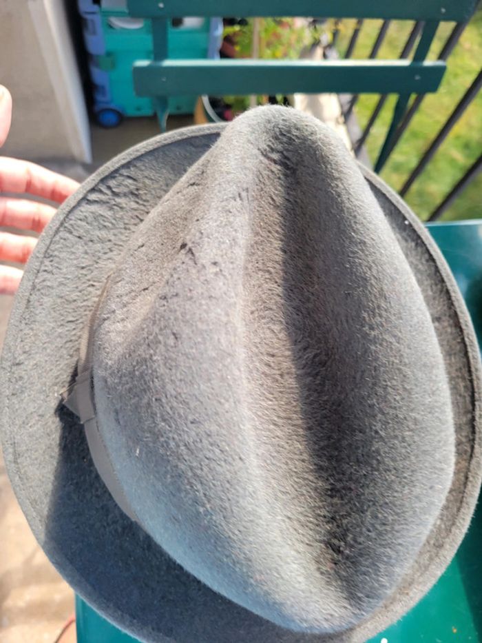 Chapeau flechet gris vintage - photo numéro 8