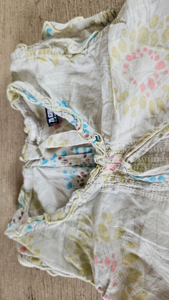 Blouse sans manche beige à dessin, Zara Girls, 6/8 ans, nickel - photo numéro 4