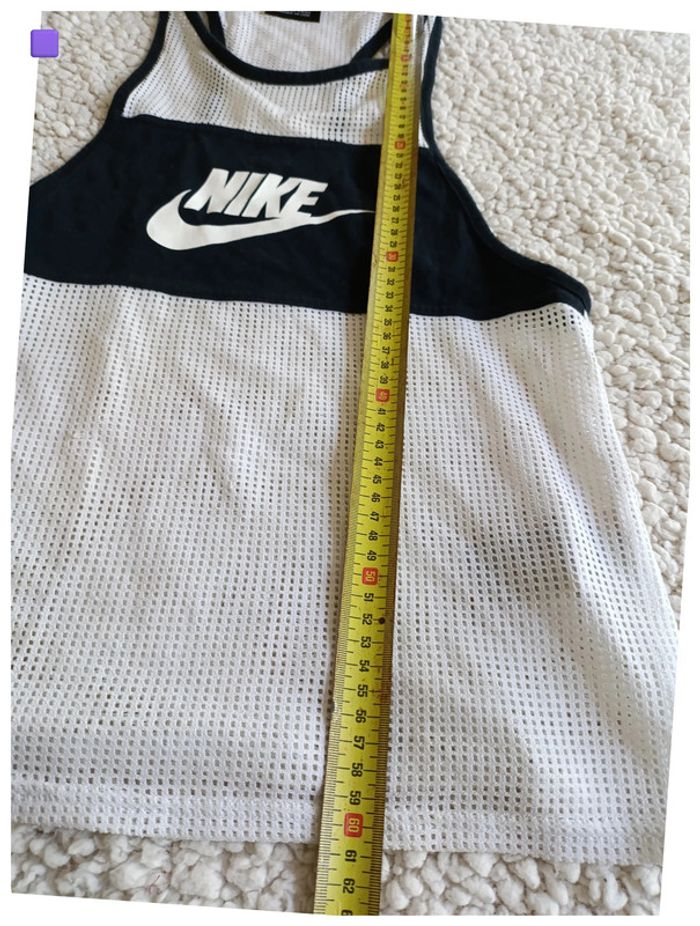 Débardeur Nike sport noir et blanc mesh vintage - photo numéro 6