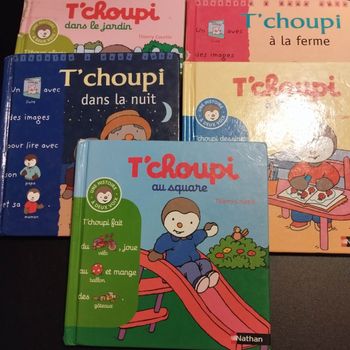 Livres Nathan enfants T'choupi une histoire a deux voix lot de 5