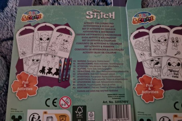 Lot de 3 petit cahiers de coloriage Stitch - photo numéro 2