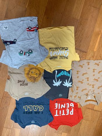 Lot 7 tee shirts 18 mois
