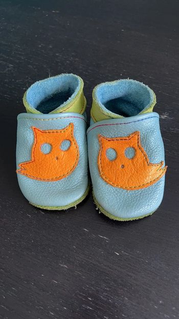 Chaussons cuir taille 17/18