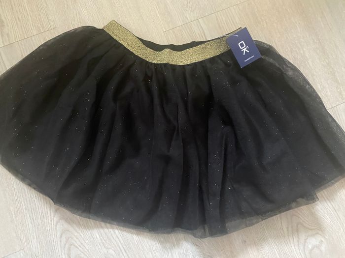 Belle jupe tulle noir et doré Okaidi taille 10 ans Neuf Okaïdi - photo numéro 2