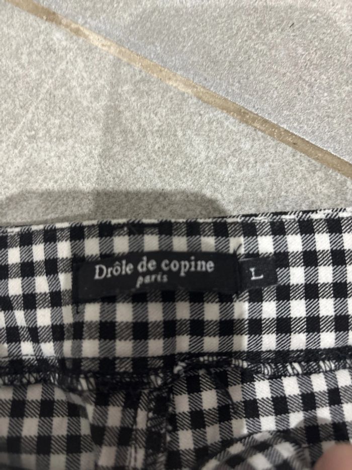 Pantalon à carreaux noir et blanc - photo numéro 3