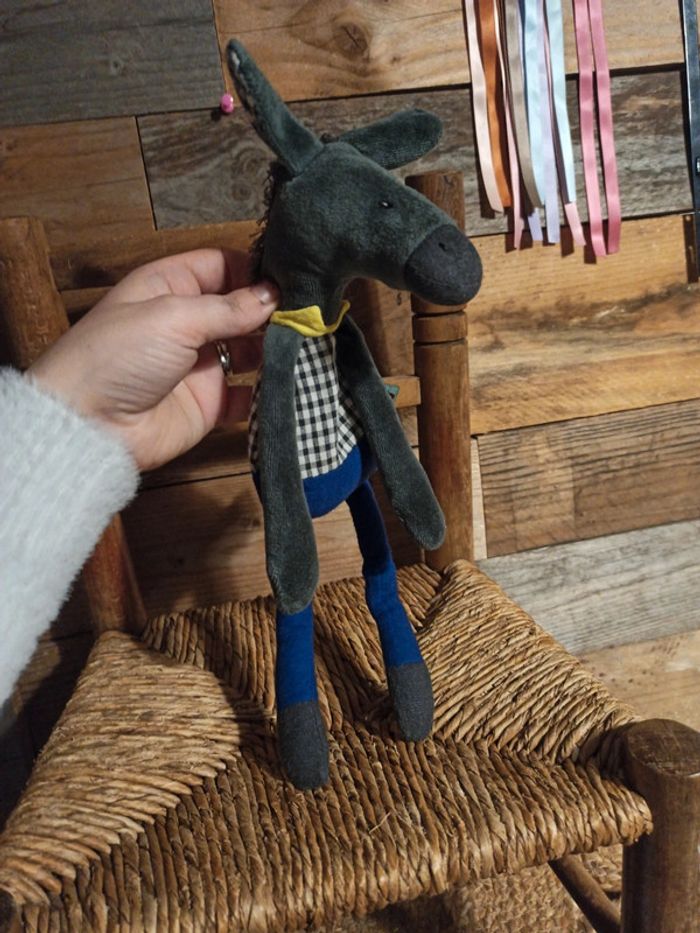 Doudou hochet âne Moulin roty pomme des bois tbe - photo numéro 6