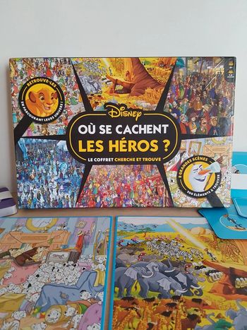 Disney jeu de société cherche et trouve Où se cachent les héros