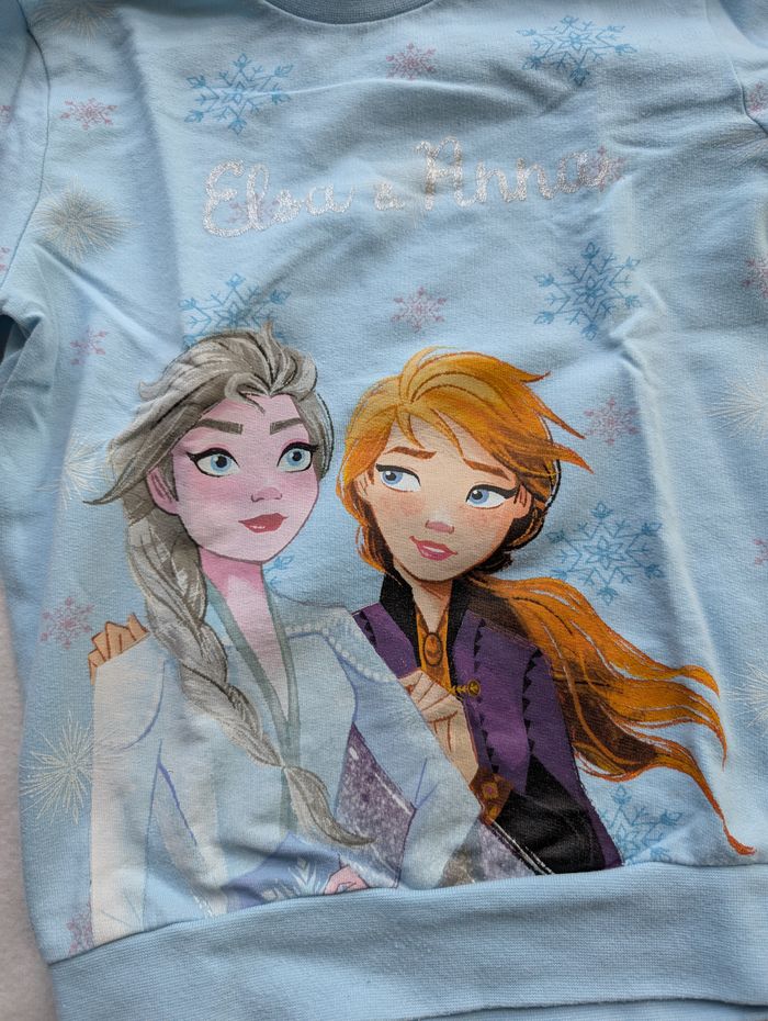 Sweat bleu ciel Reine des neiges - 5A - Disney FROZEN - photo numéro 2