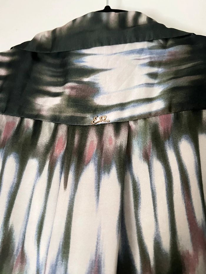 Robe chemise imprimée satinée Taille L - photo numéro 5