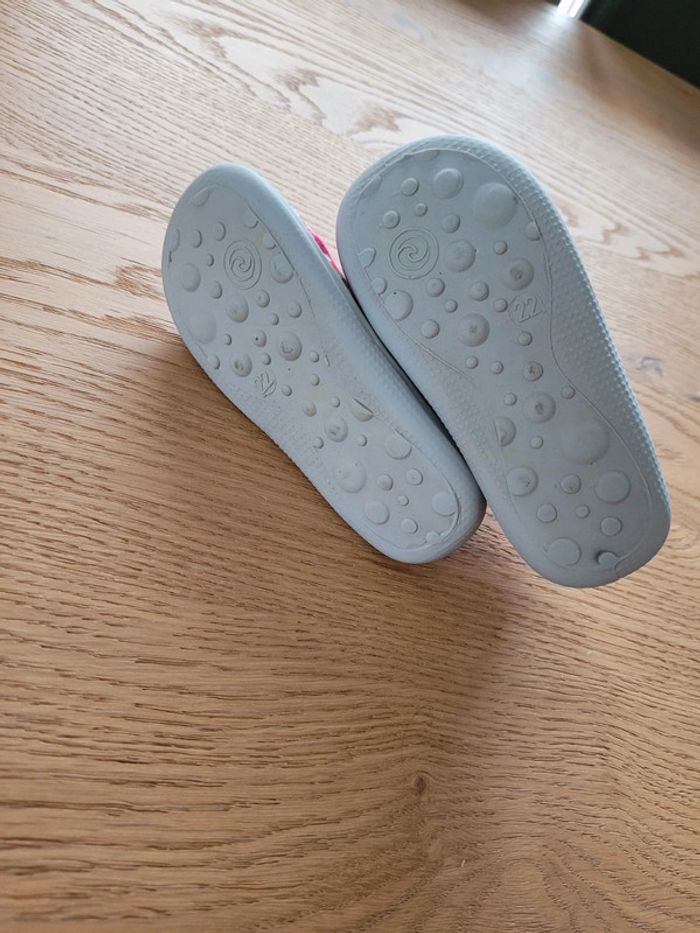 Chaussons rayés roses - photo numéro 3