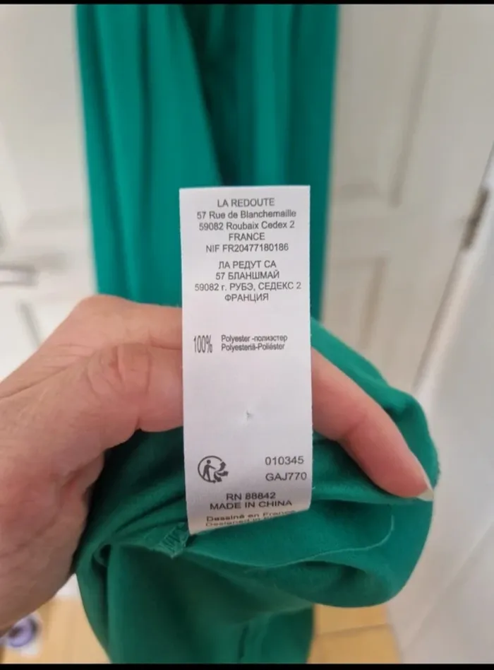 Jolie robe longue vert d'été ou pour une cérémonie /événement femme la redoute S/36 - photo numéro 6