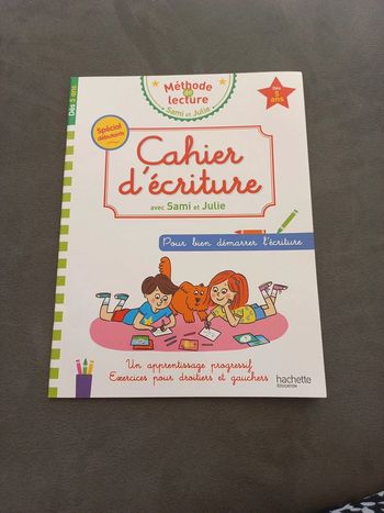 Cahier d écriture avec sami et julie debutants