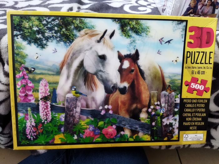 puzzle 3d cheval et poulain