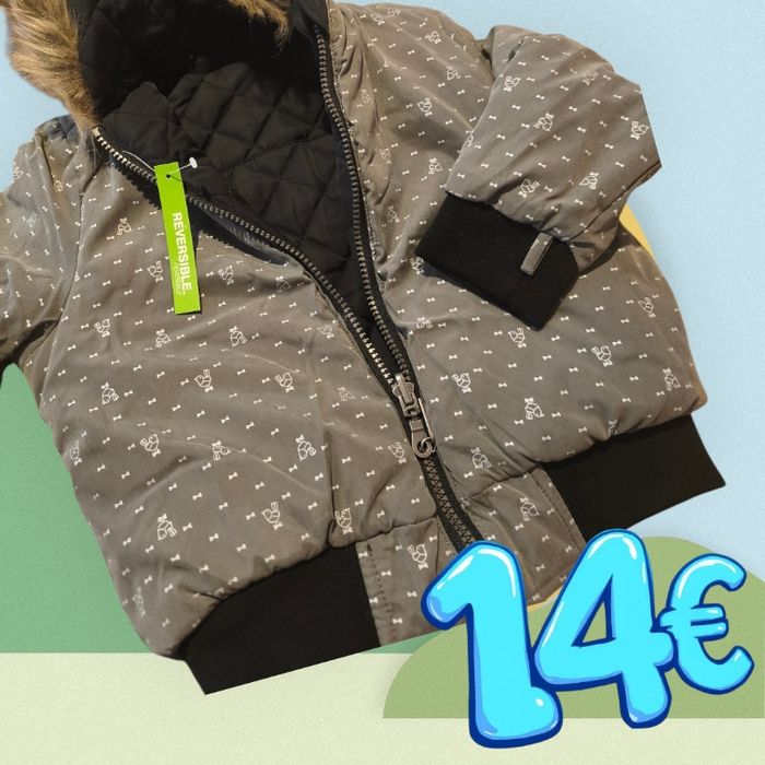 Parka Vertbaudet neuve réversible taille une 4 ans et une 2ans