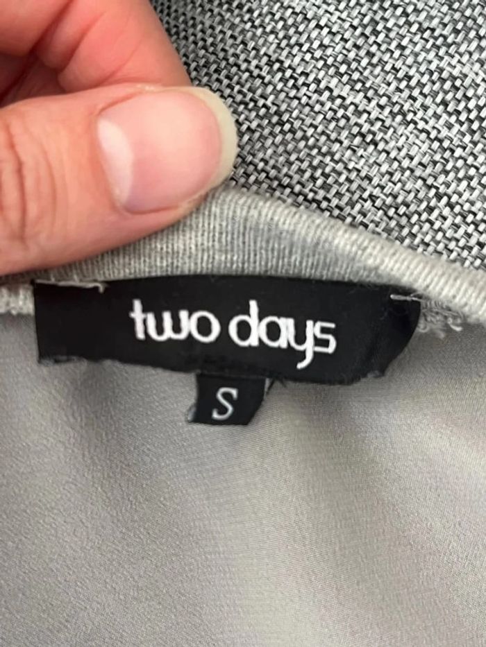 Veste/gilet dos et manches transparents gris Two Days - photo numéro 5