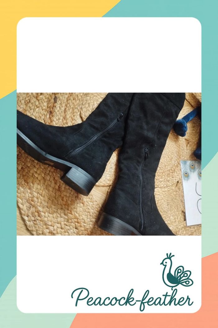 Bottes Cuissardes noires 36 - photo numéro 2