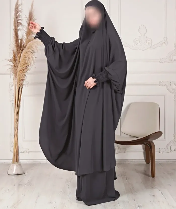 Jilbab gris 2 pièces neuve - photo numéro 2