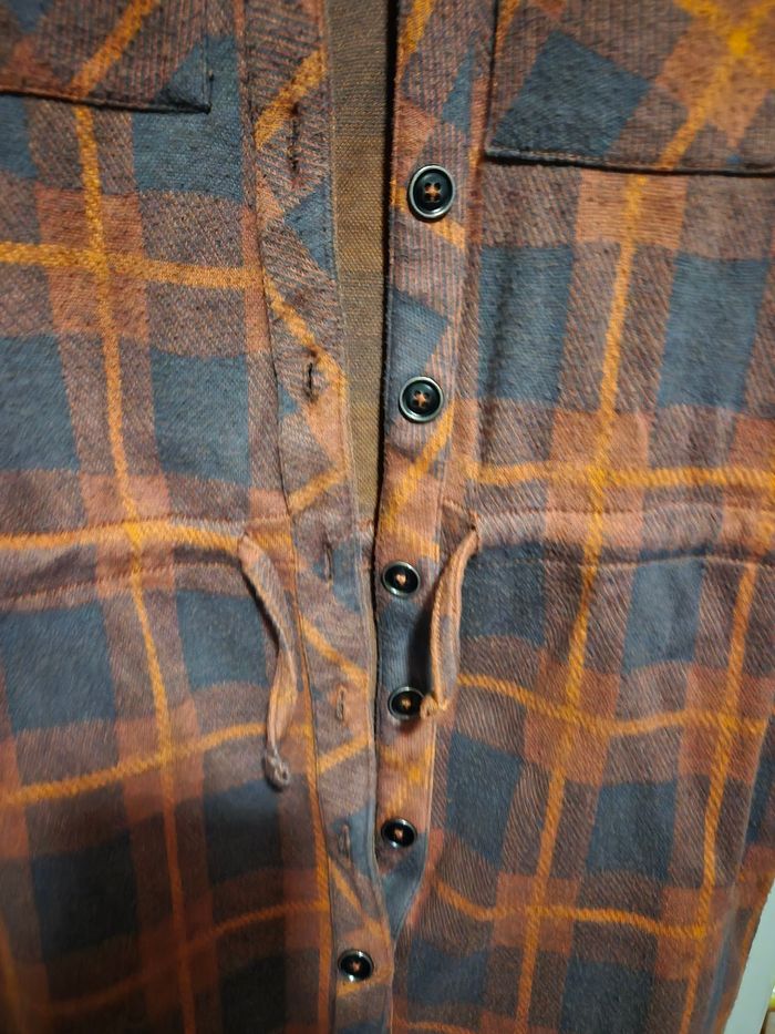 Robe chemise a carreaux - photo numéro 3