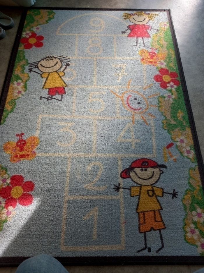 Tapis enfant la marelle