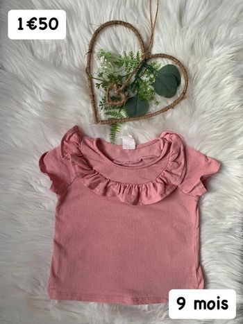 T-shirt 🎀 9 mois