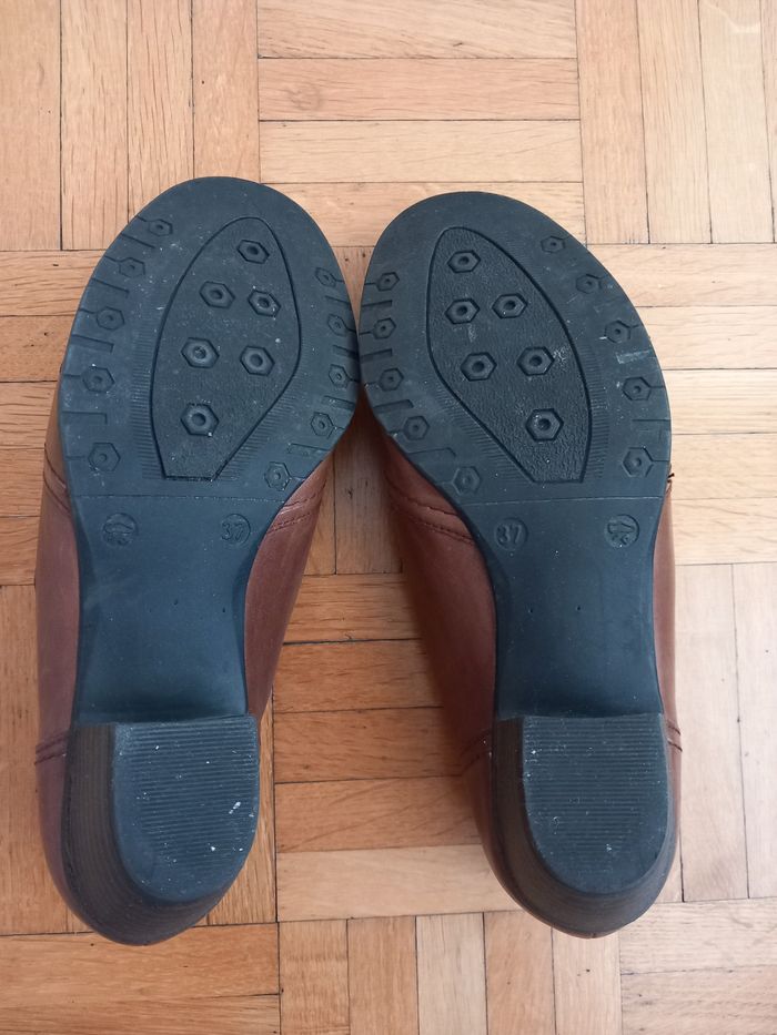 Chaussures marron avec petit talon,Remonte 37 - photo numéro 4