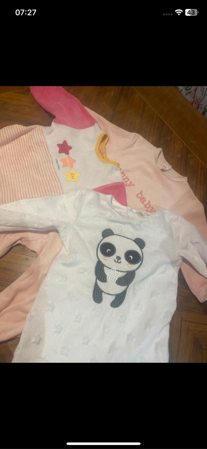 Lot pyjamas 12 mois hiver - photo numéro 5