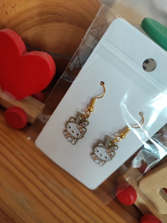 Boucles d'oreilles hello Kitty - photo numéro 6