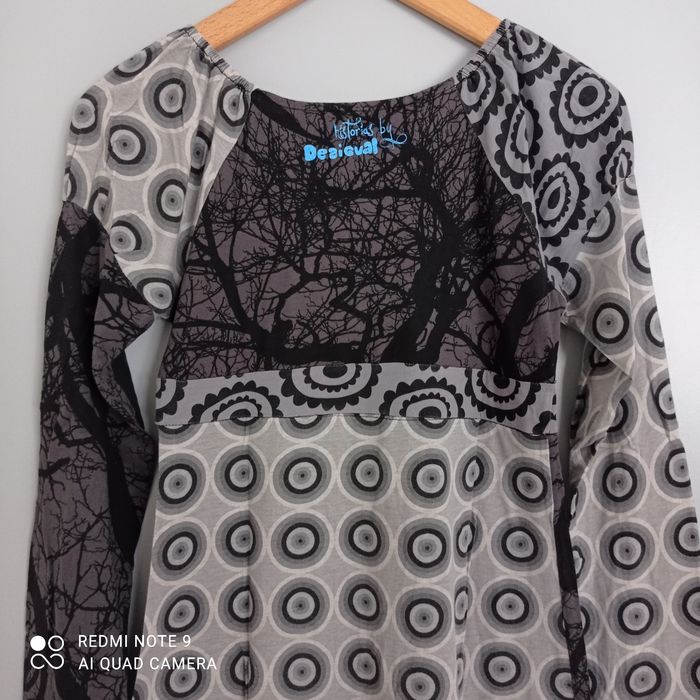 Robe grise à motifs 14ans Desigual - photo numéro 5