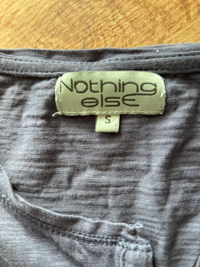 T-shirt manche 3/4 bleu femme taille s Nothing else - photo numéro 2