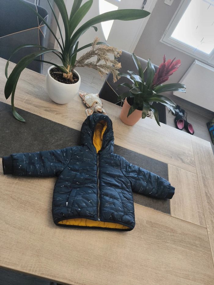 Doudoune matelassée réversible imperméable garçon 12 mois 80 Baby club - photo numéro 8