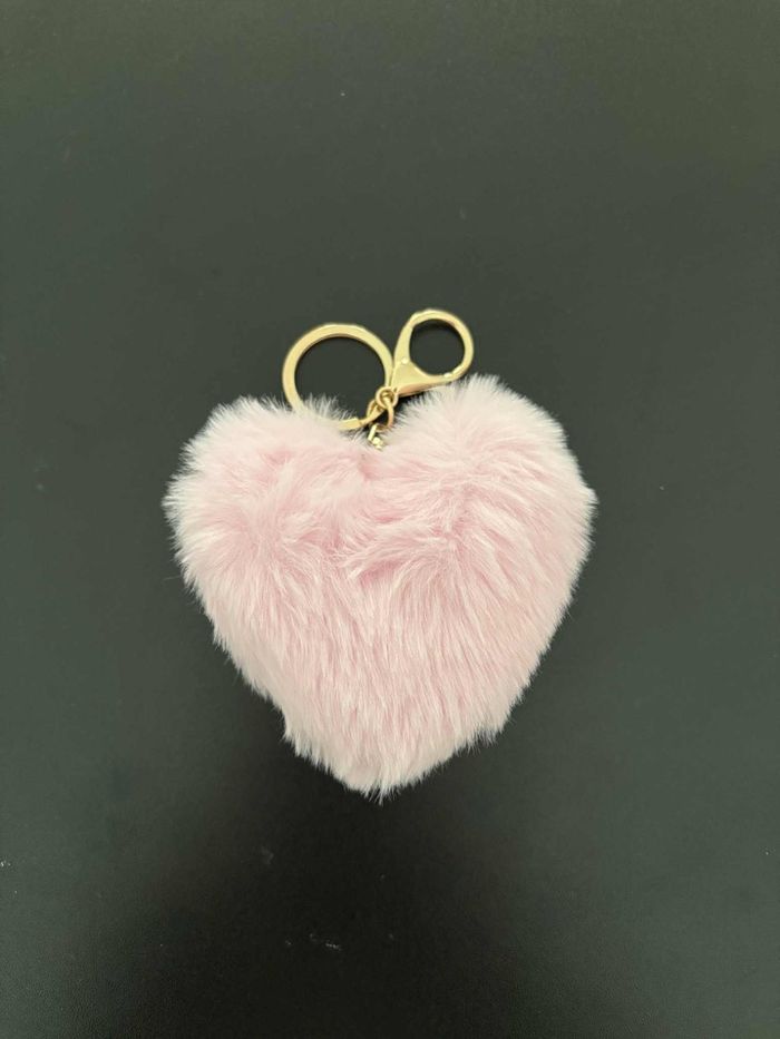 Porte clef cœur rose - photo numéro 2