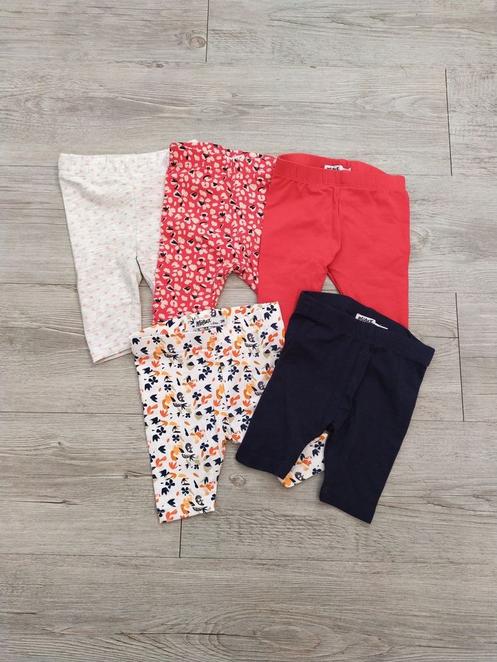 Lot de 5 leggings