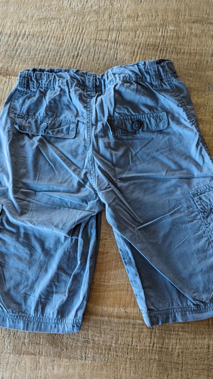 Lot de 2 shorts beige et bleu + bretelles amovibles - photo numéro 9