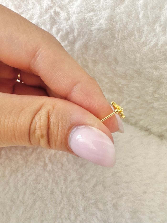 Piercing soleil avec brillant, doré - photo numéro 3