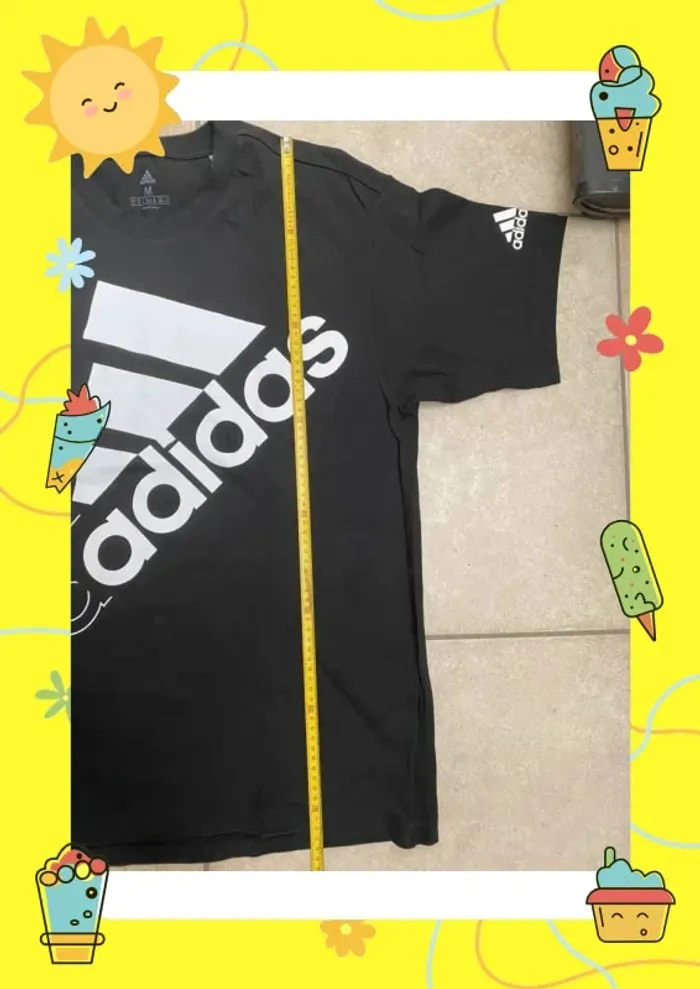 T shirt adidas noir blanc - photo numéro 9