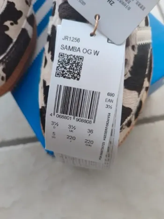 Adidas originals samba OG trainers in cow print-exclusive to ASOS - photo numéro 2