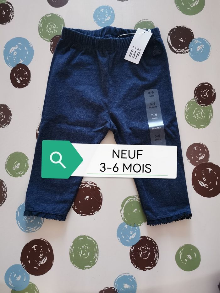 Legging pantalon neuf Gap 3-6 mois fille