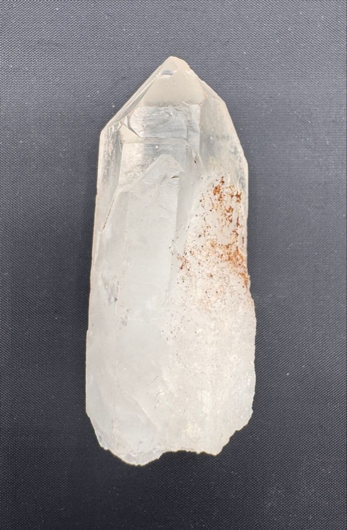 Pointe cristal de roche 65 mm – 62 g – pierre naturelle décor/reflexologie (ref37)