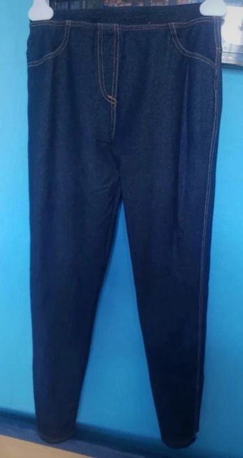 Pantalon legging léger effet jeans taille 14ans