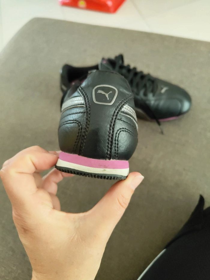 Baskets noires argentées Puma - photo numéro 3