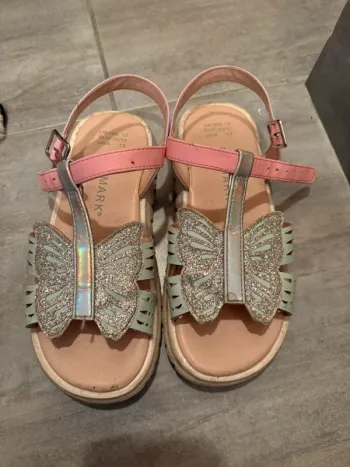 Sandalettes papillons 30/31