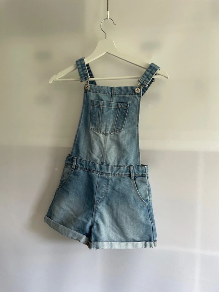 Salopette short en jeans 10 ans okaidi