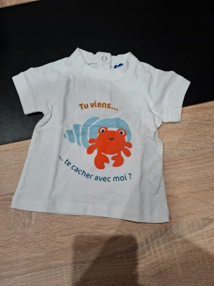 Tee shirt crabe