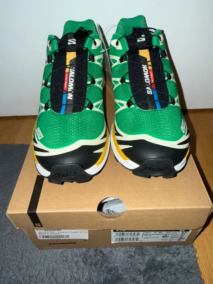 Salomon XT-6 Bright Green Black Sulphur Verte Noir - photo numéro 6