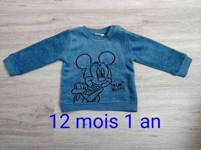 Sweat shirt 12 mois Mickey tbe