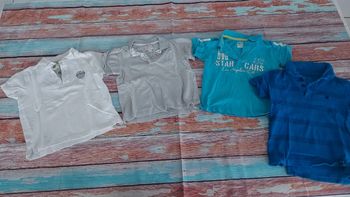 Lot de 4 polos garçon taille 4 ans