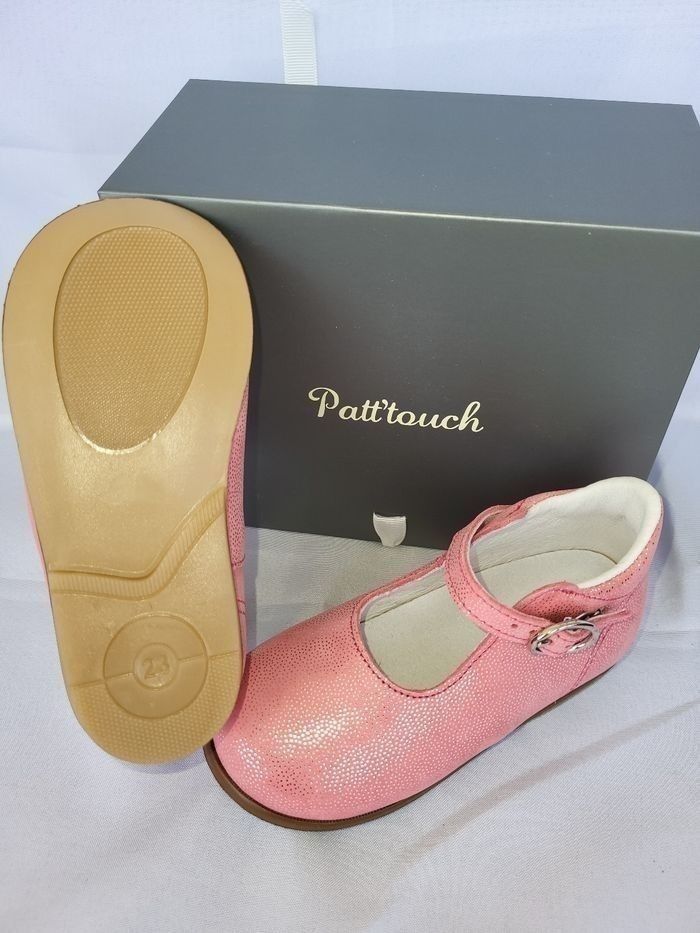 Chaussures charles IX fille en cuir rose Point 23 Made in 🇨🇵 - photo numéro 4